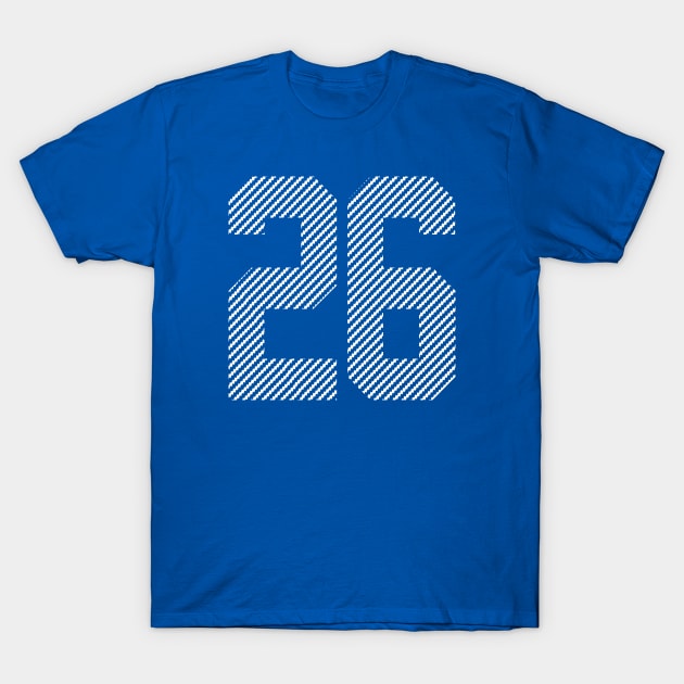 Iconic Number 26 T-Shirt by Teebevies